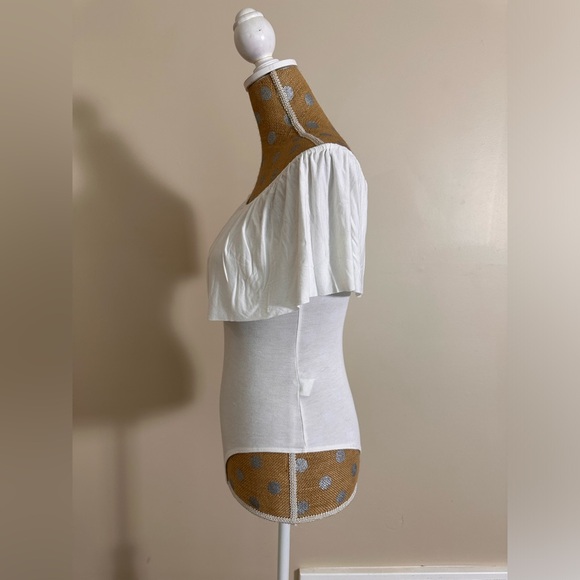 Fashion Nova Off The Shoulder Ruffle Bodysuit - Picture 4 of 8